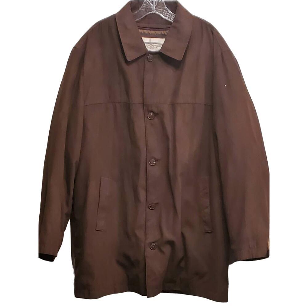 Norm Thompson Wear 3 Different Ways Trench Coat Wool Blend Jacket Rain XL Reg